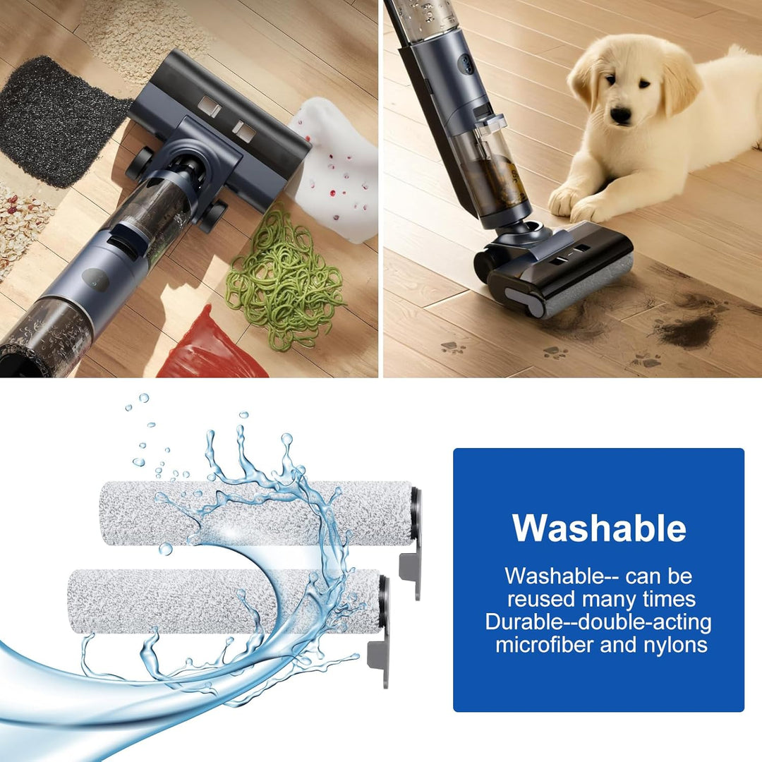 Rollenbürste Filter Zubehörset nur für JONR ED12 Pro Nass Trockensauger Ersatzteile Enthalten 2 Bürs
