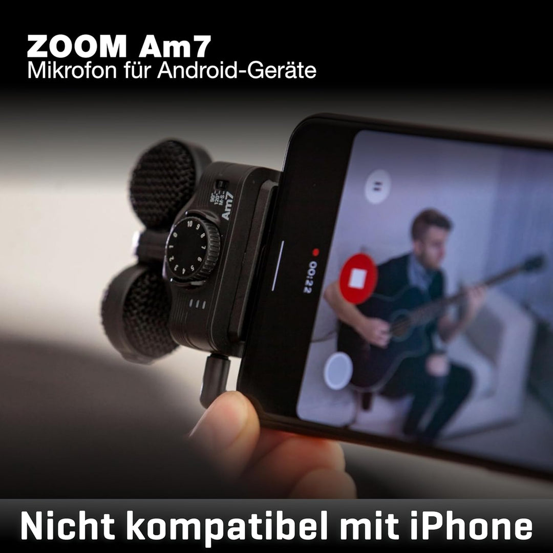 Zoom Am7 MS Stereo Microphone with USB-C plug