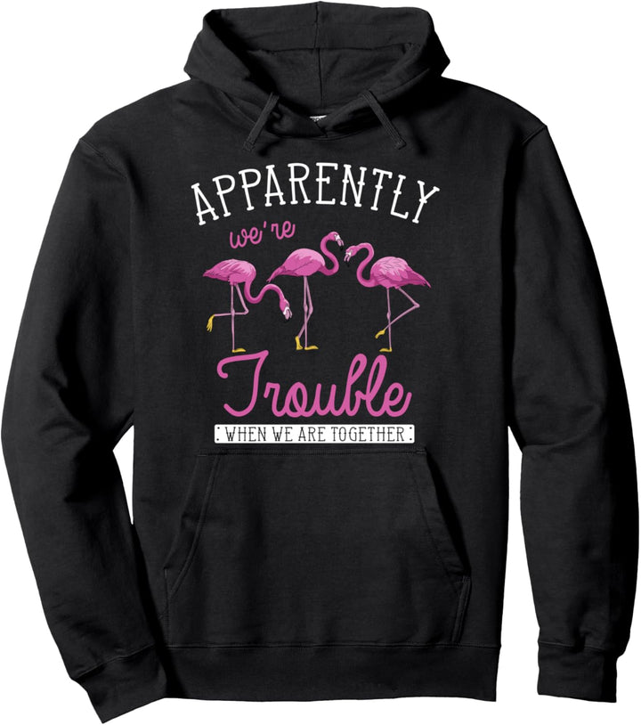 Exotischer Vogel Tropisches Zoo Tier Lustiges Flamingo Pullover Hoodie