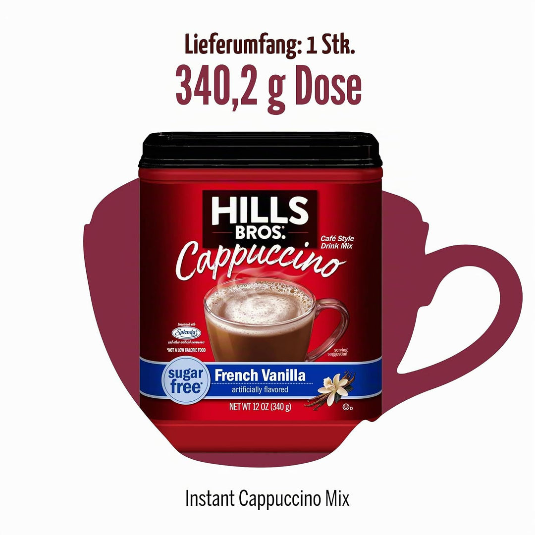 Hills Bros. Cappuccino Zuckerfrei Vanille 12 ml, Garten, Rasen, Instandhaltung