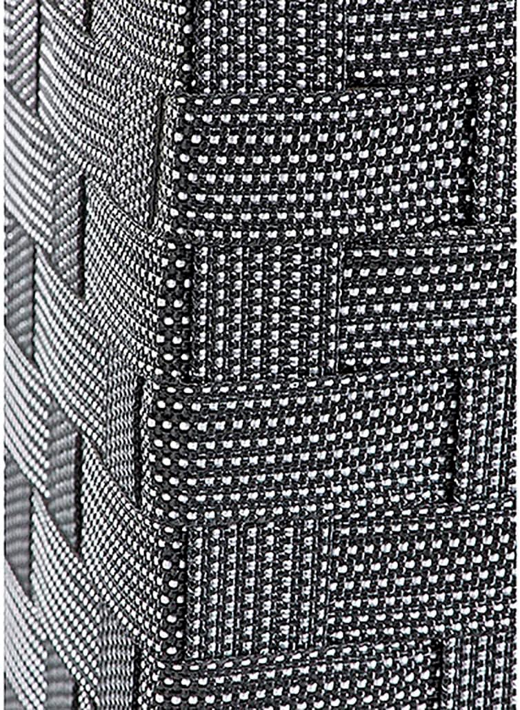 Kobolo Wäschesammler Wäschesortierer - Nylon - weiss schwarz - 125L - 2 Fächer, Schwarz