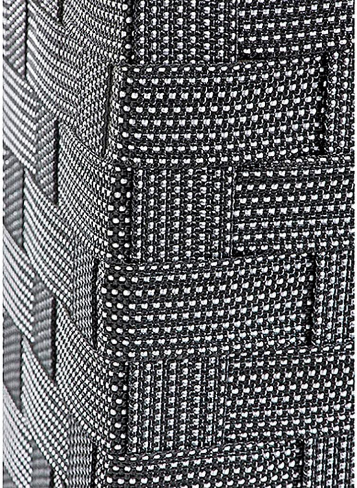 Kobolo Wäschesammler Wäschesortierer - Nylon - weiss schwarz - 125L - 2 Fächer, Schwarz