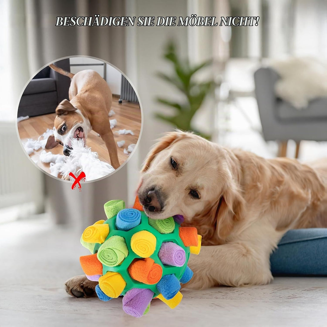 Schnüffelball für Hunde Interaktiver Schnüffelteppich Puzzle Spielzeug Tragbarer Slower Food Trainin