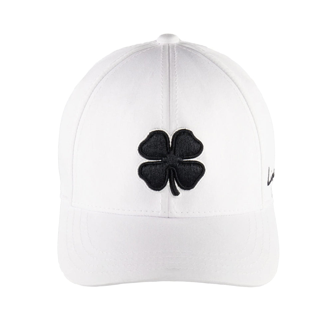 Black Clover Herren Premium Fitted #2 Cap – Schwarz mit schwarzem Kleeblatt Black / White / White L/
