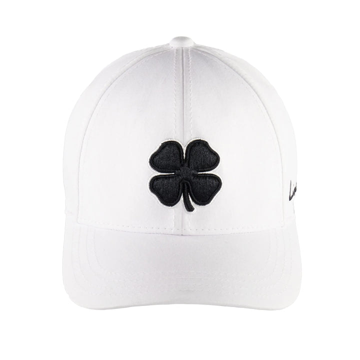 Black Clover Herren Premium Fitted #2 Cap – Schwarz mit schwarzem Kleeblatt Black / White / White L/