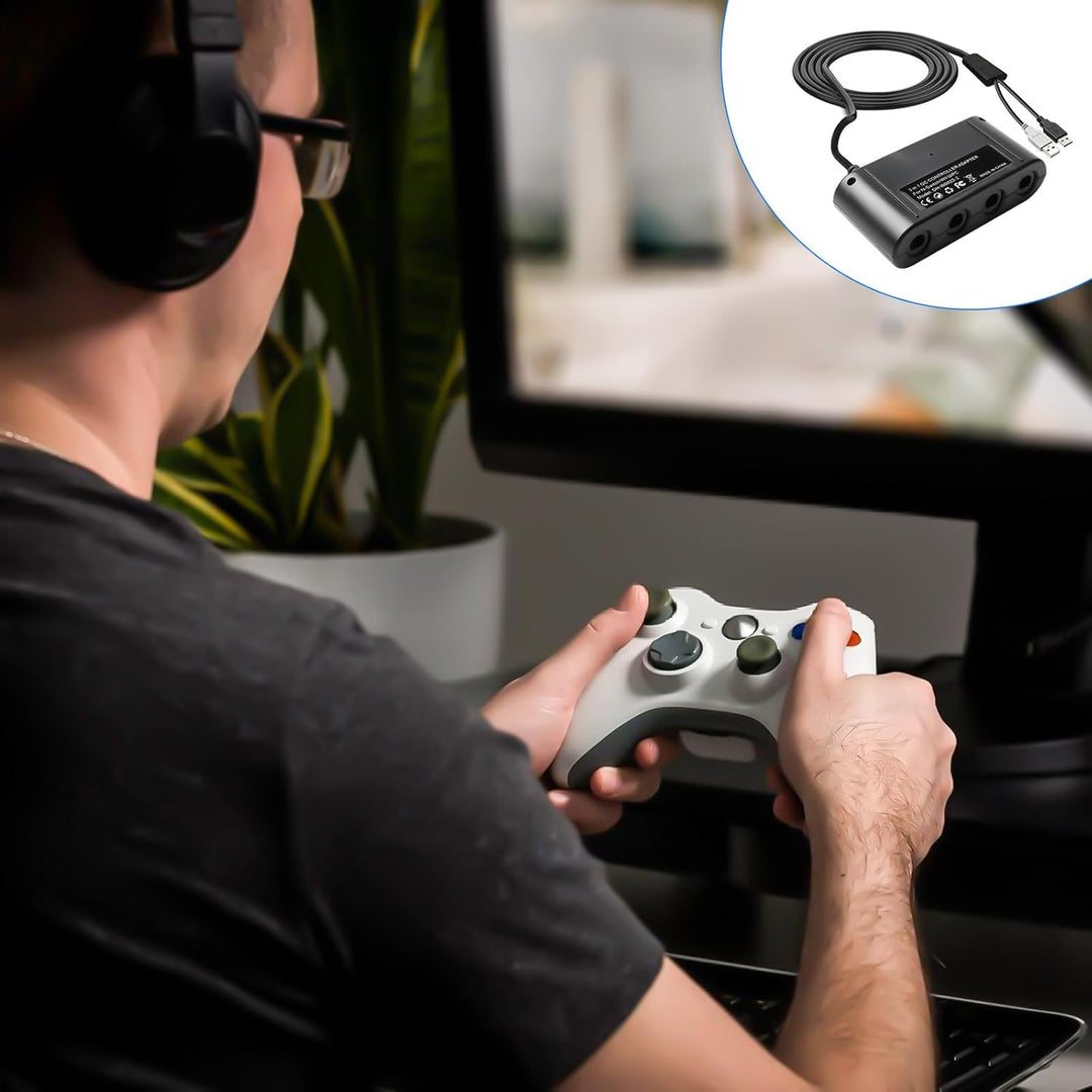 Leikurvo Gamecube Controller Adapter Switch: Controller Adapter Wii U, USB-Stecker Gamecube Controll
