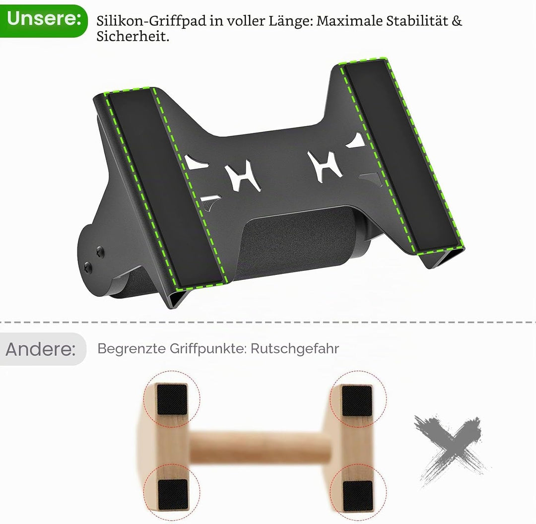 SELEWAERE Calisthenics Equipment Liegestützgriffe - Rutschfest Parallettes Handstand Griffe Robuste