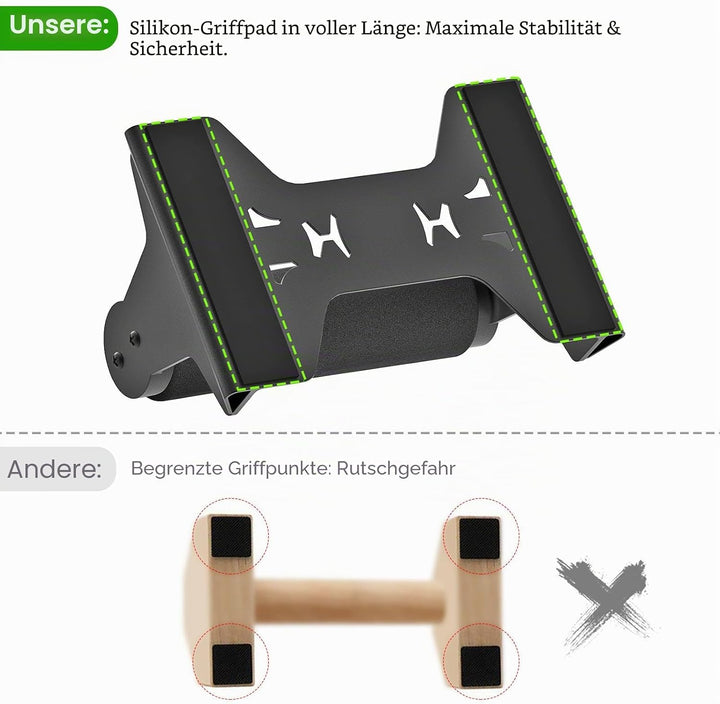 SELEWAERE Calisthenics Equipment Liegestützgriffe - Rutschfest Parallettes Handstand Griffe Robuste