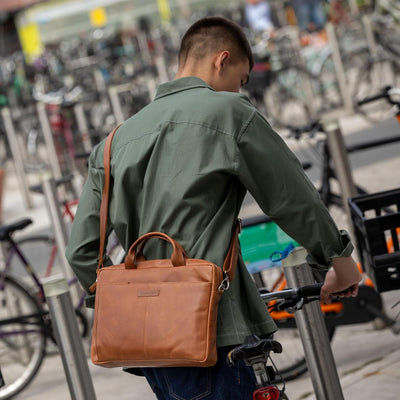 dbramante1928 - Laptoptasche für Damen und Herren - Aktentasche mit abnehmbarem und verstellbarem Sc