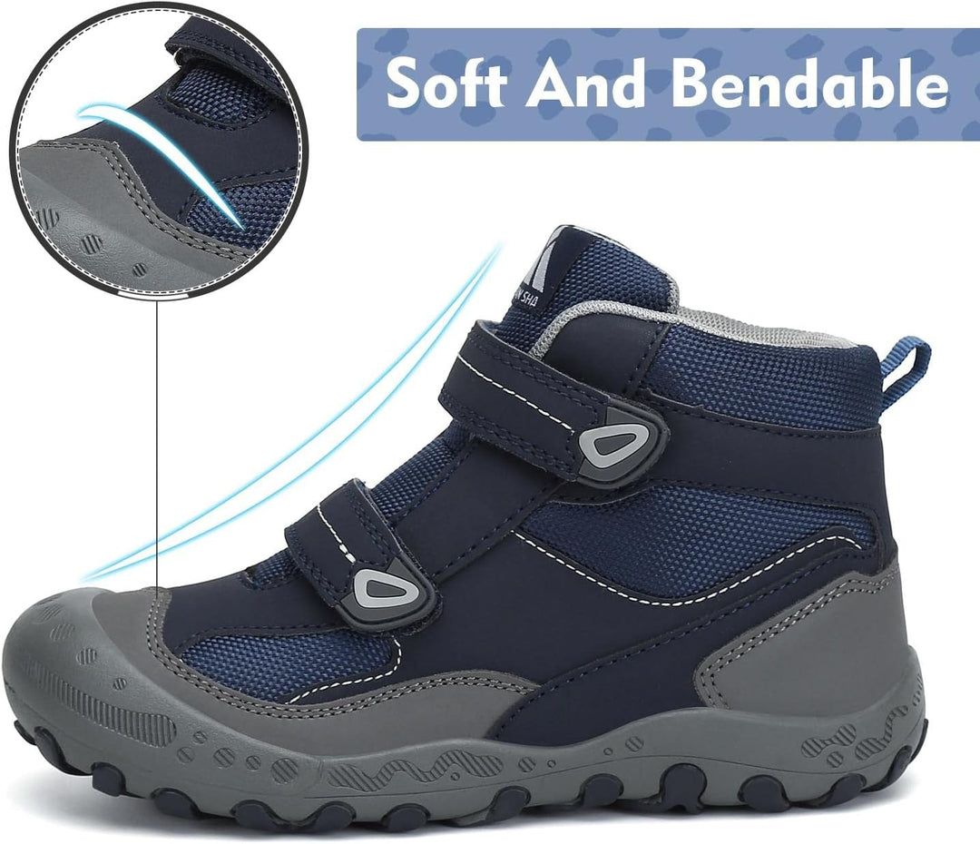 Mishansha Kinder Wanderschuhe Trekking Wanderstiefel Outdoor Trekkingschuhe 26 EU Signalblau, 26 EU