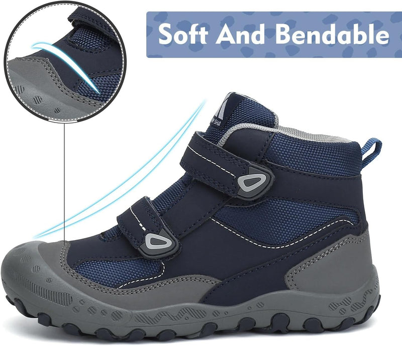 Mishansha Kinder Wanderschuhe Trekking Wanderstiefel Outdoor Trekkingschuhe 26 EU Signalblau, 26 EU