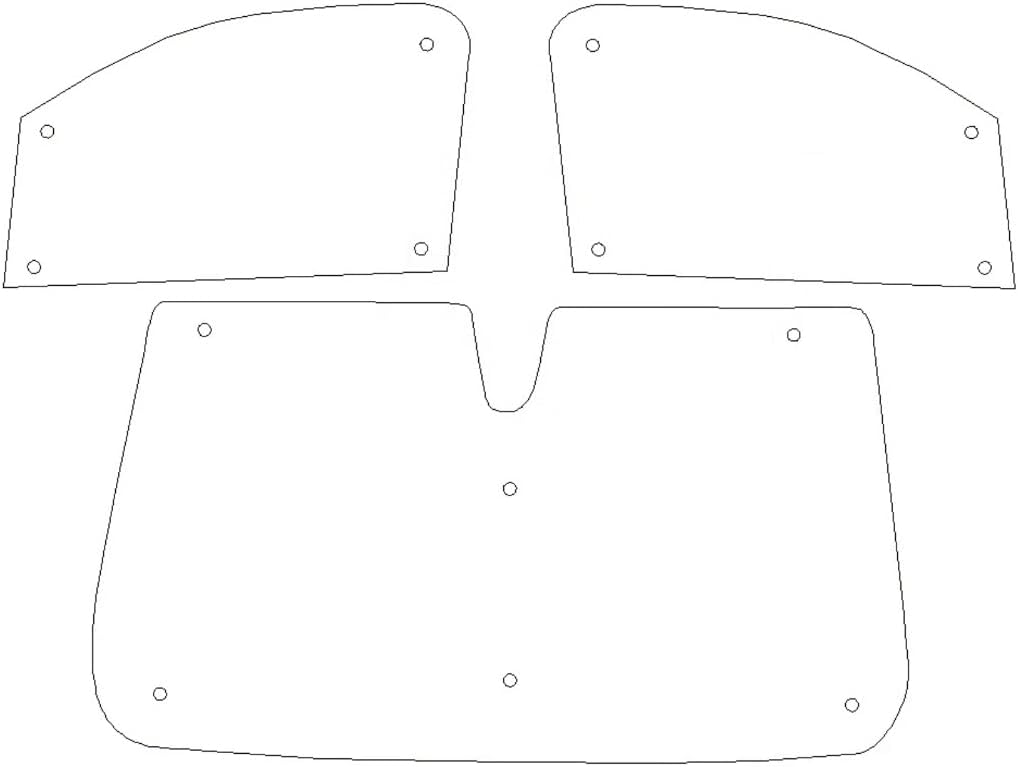 Covprotec Thermomatten-Set für Opel Vivaro (2019-Date) Frontset Ideal alle Jahreszeiten geeignet, TB