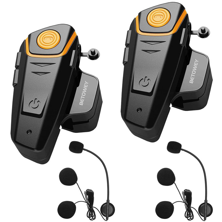Motorrad Sprechanlage für 2, BT-S2 Motorrad Bluetooth Kommunikationssystem Gegensprechanlage Motorra