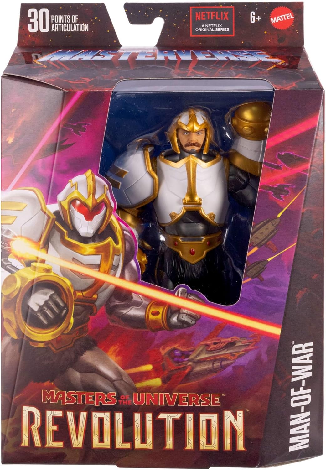 Masters of The Universe Masterverse Actionfigur, Deluxe-Sammelfigur mit 30 beweglichen Gelenken, aus
