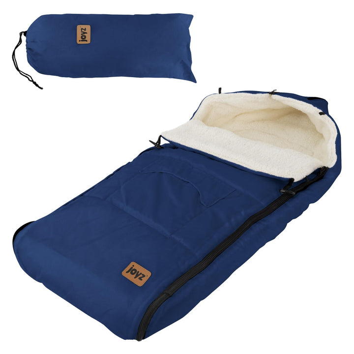 Joyz Babyfusssack, Blau, Universal Fusssack für Babyschale, Kinderwagen & Buggy, Sitzauflage aus Fle