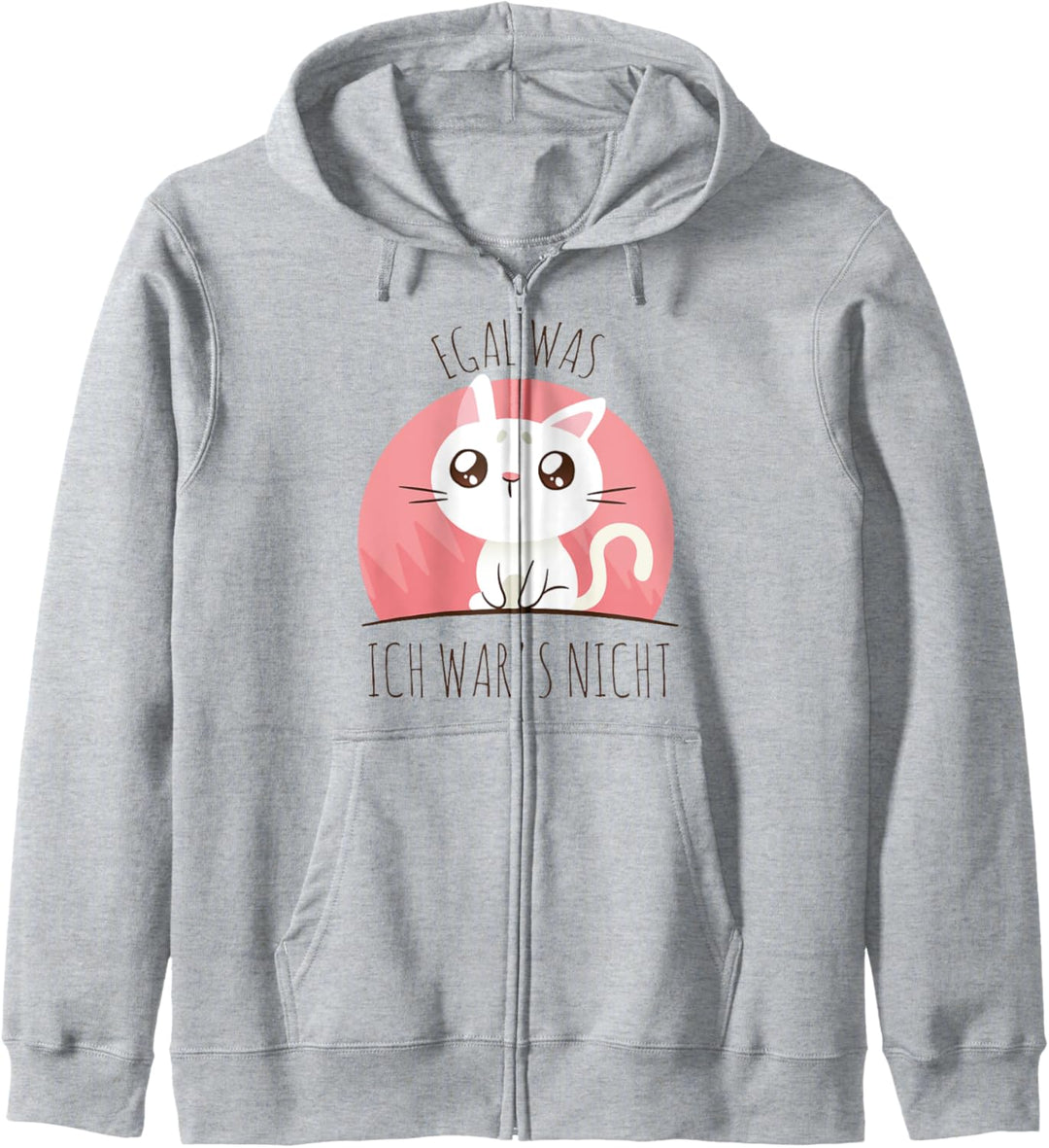 Süsse Katze Humor Spruch: Egal was, ich war es nicht Kapuzenjacke