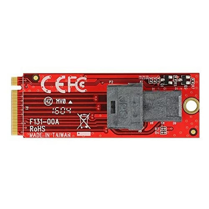 DeLock Adapter M.2 Key M > SFF-8643 NVMe, Schwarz, Rot, 62721