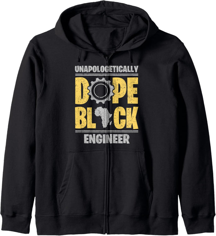 Unapologetic Dope Black Engineer Melanin African American Kapuzenjacke