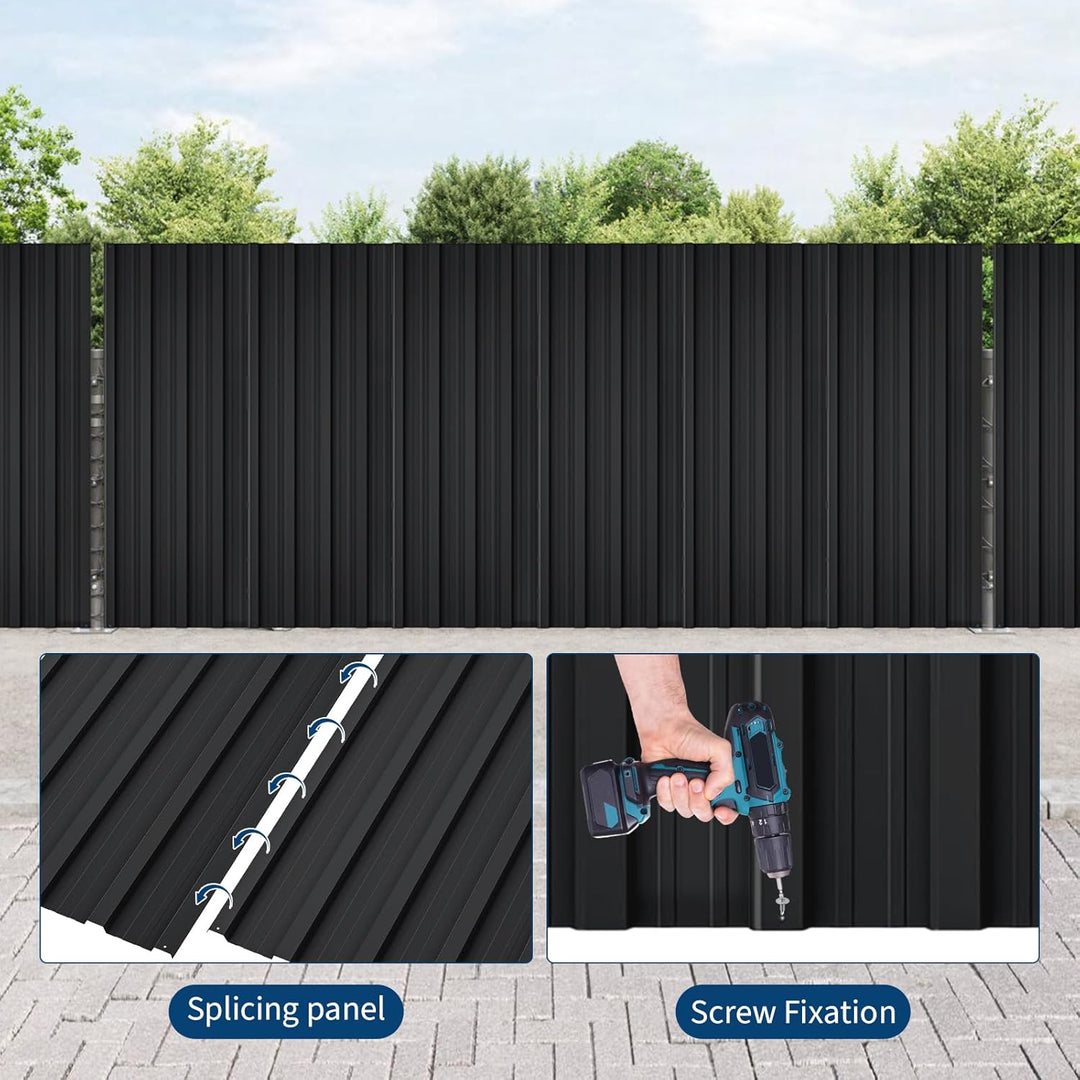 Trapezblech 20er Set, Profilblech 108cm x 43cm = 9,3m², Verzinkt Rostresistent Wetterfest Dachblech