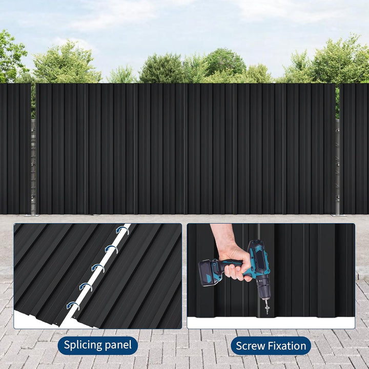 Trapezblech 20er Set, Profilblech 108cm x 43cm = 9,3m², Verzinkt Rostresistent Wetterfest Dachblech