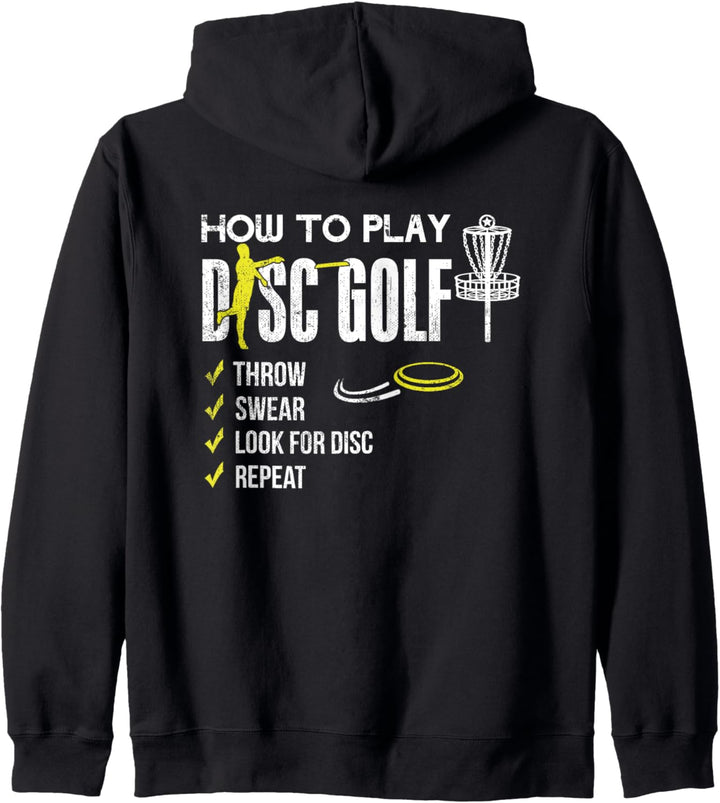 How To Play Disc Golf Frisbee Disc Golf Kapuzenjacke