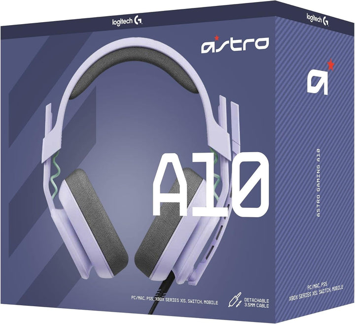 ASTRO A10 Gaming-Headset Gen 2 Kabelgebundenes Headset, Over-Ear-Gaming-Kopfhörer, Flip-to-mute-Mikr