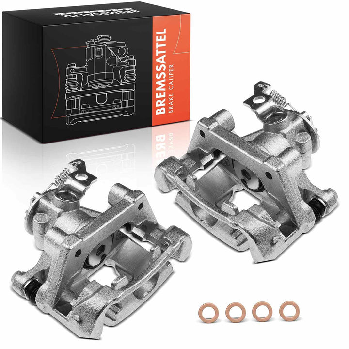 Frankberg 2x Bremssattel Bremszange mit Träger Hinten Links Rechts Kompatibel mit Mondeo III Turnier