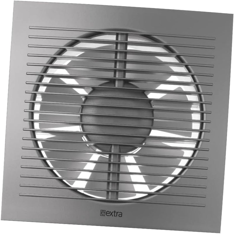 EUROPLAST Ø 125mm Wandventilator Lüfter Abluft Ventilator Küche WC Bad - mit Timer/Nachlauf - Kunsts