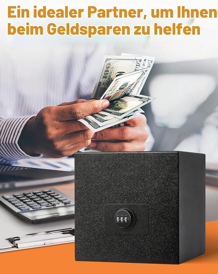 Spardose für Erwachsene, wiederverwendbares Edelstahl-Passwort Spardose aus Metall mit Kombinationss