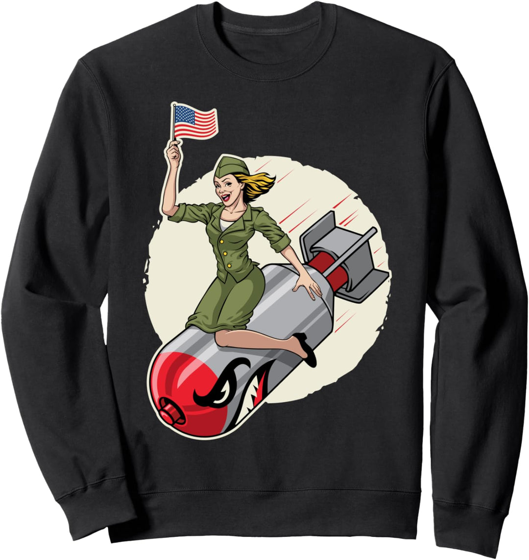 Amerikanisches Bombenmädchen Sweatshirt