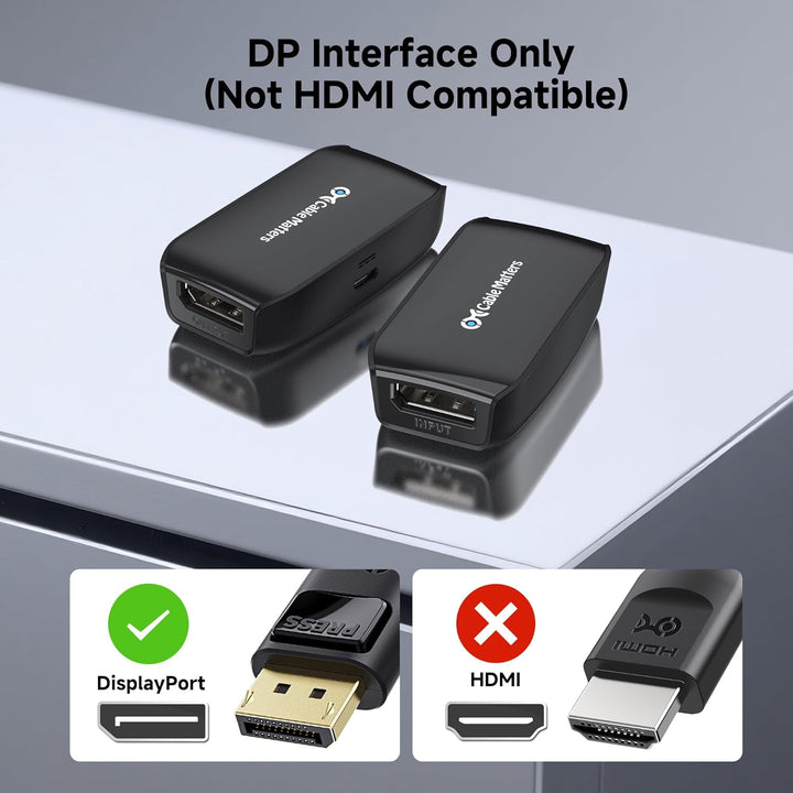 Cable Matters 8K DisplayPort Repeater aktiv für Oculus Rift S (DisplayPort Signalverstärker, Display