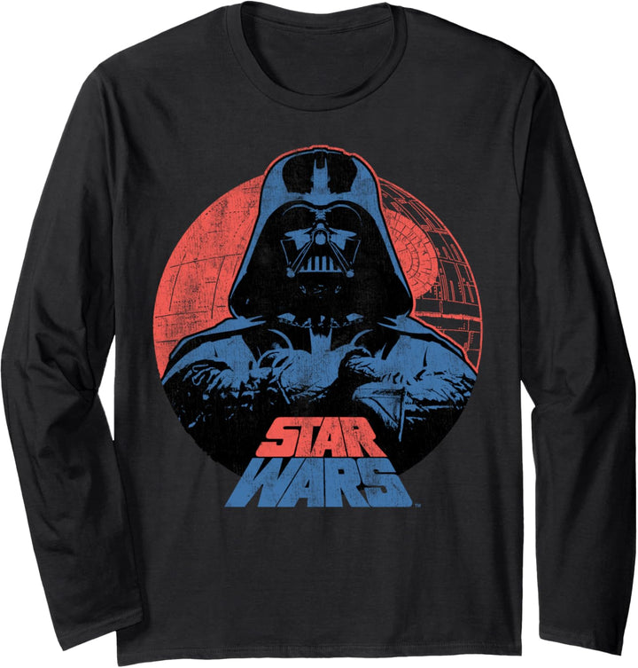 Star Wars Vader & Death Star Arms Crossed Poster Langarmshirt