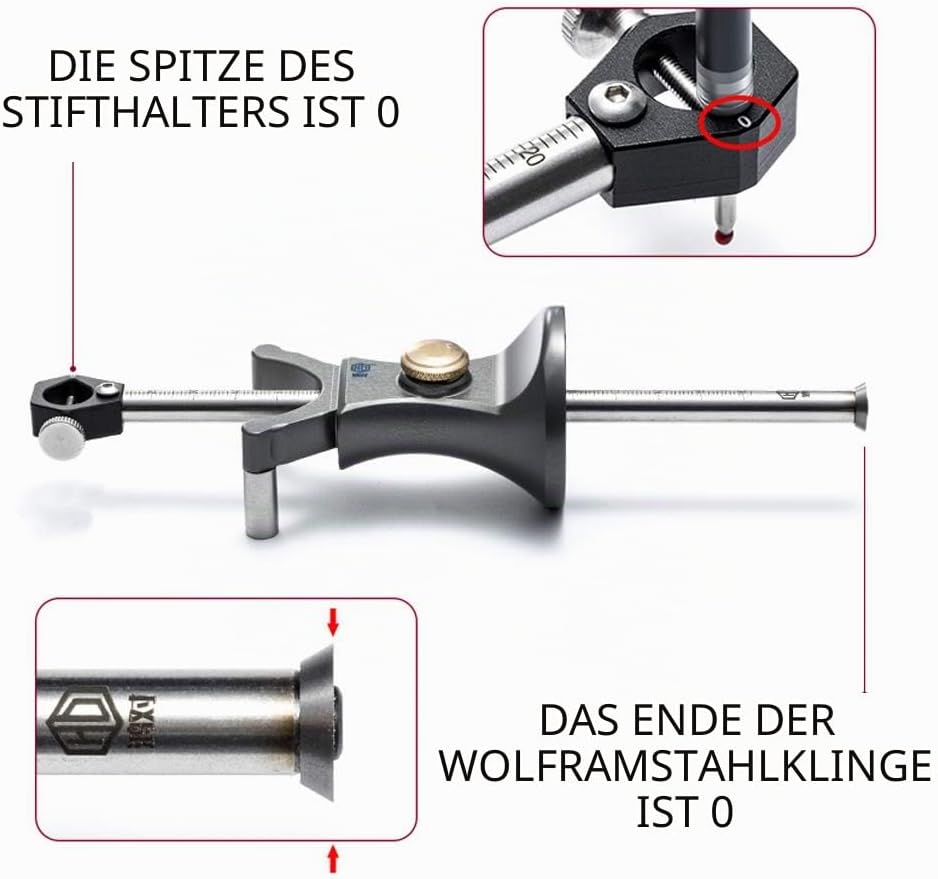Vislone Anreisswerkzeug, DIY Holz Dual-Zweck Schreiber Werkzeuge Multifunktional Zeichnen von Linien