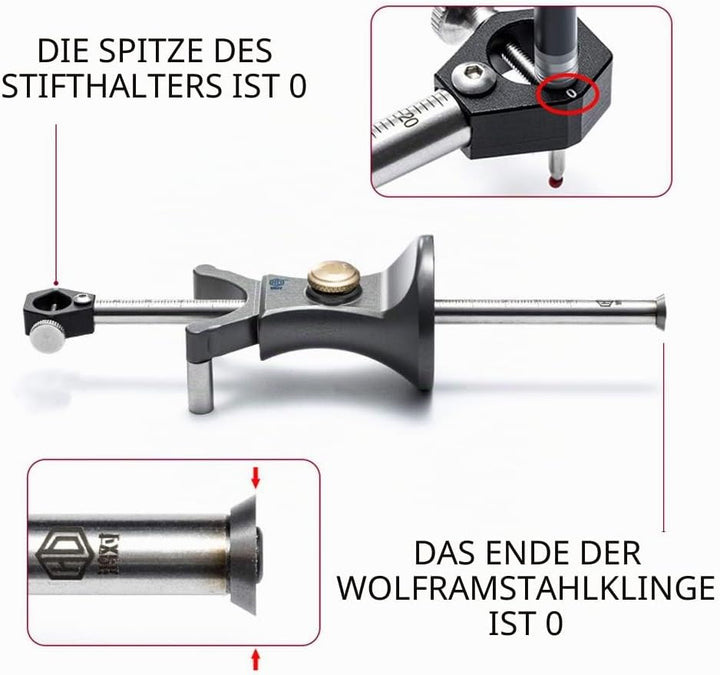 Vislone Anreisswerkzeug, DIY Holz Dual-Zweck Schreiber Werkzeuge Multifunktional Zeichnen von Linien