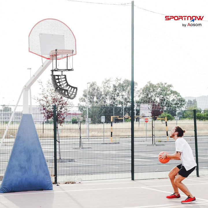 SPORTNOW Basketball-Rebounder, 360° drehbarer Rücklaufaufsatz, Rückholsystem für Basketball Schiessü