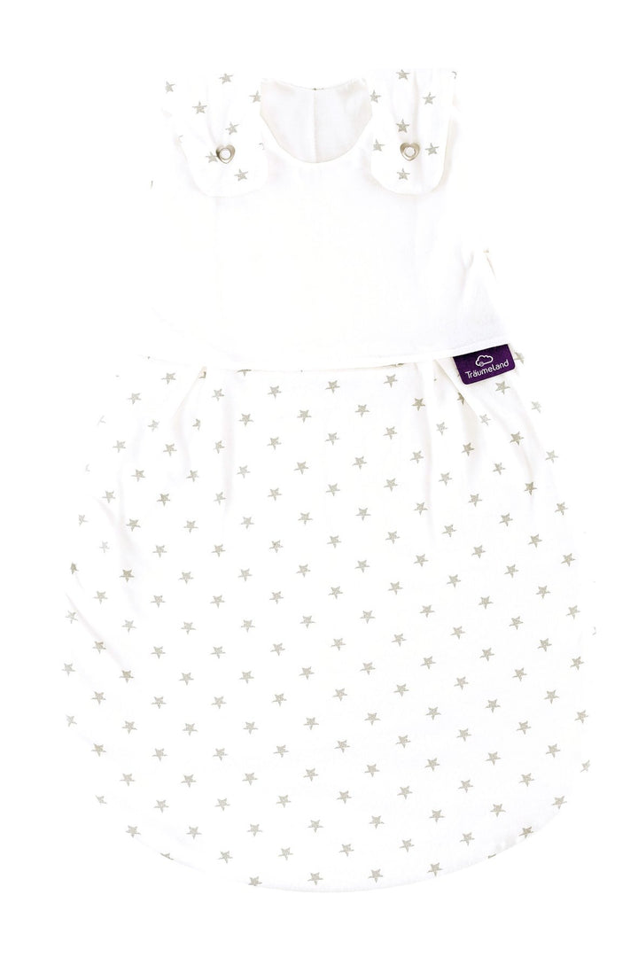 Träumeland S0101403 Aussenschlafsack LIEBMICH Sternchen grau, Grösse 56/62, mehrfarbig