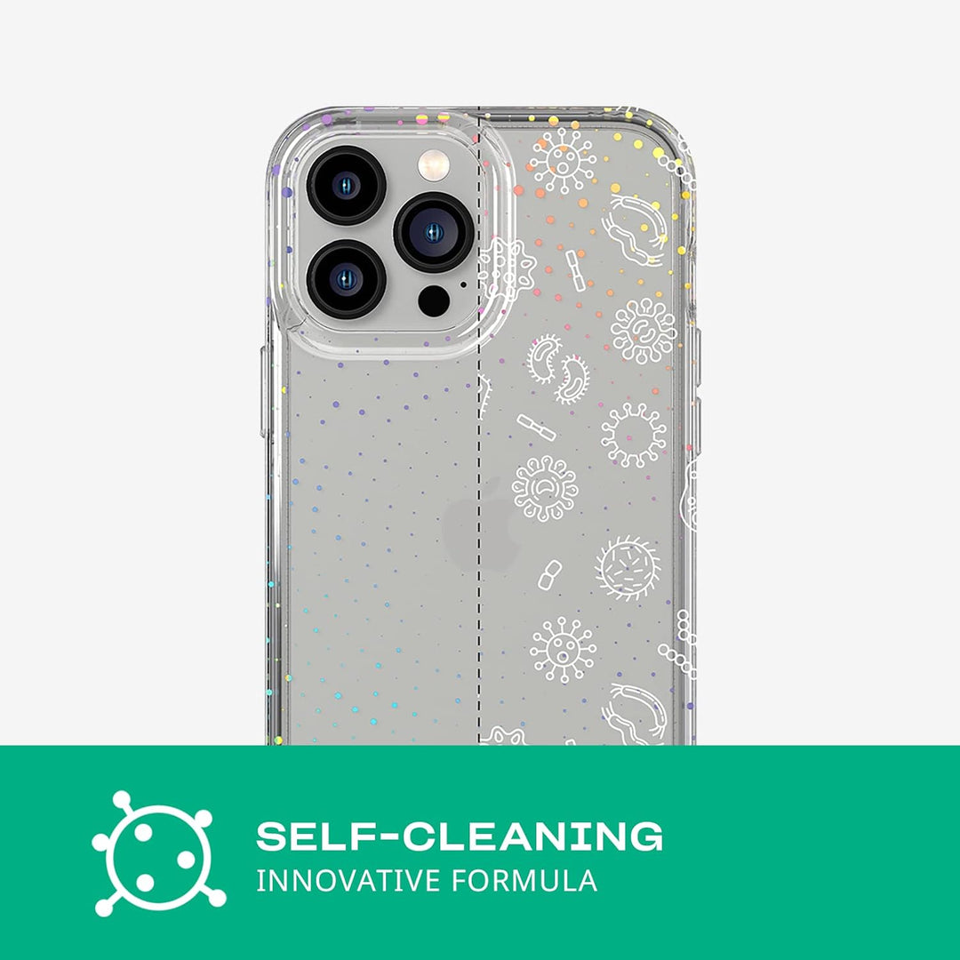 tech21 Evo Sparkle Schutzhülle für iPhone 13 Pro Max – Schimmernde Schutzhülle mit 3,6 m Multi-Drop