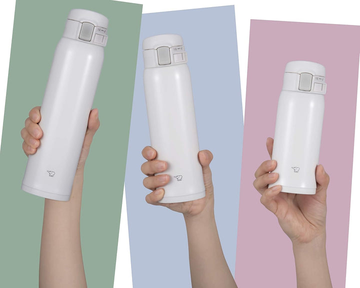 Zojirushi Edelstahlbecher, 340 ml, Weiss 12-Ounce Weiss/Opulenter Garten, 355 ml Weiss/Opulenter Gar