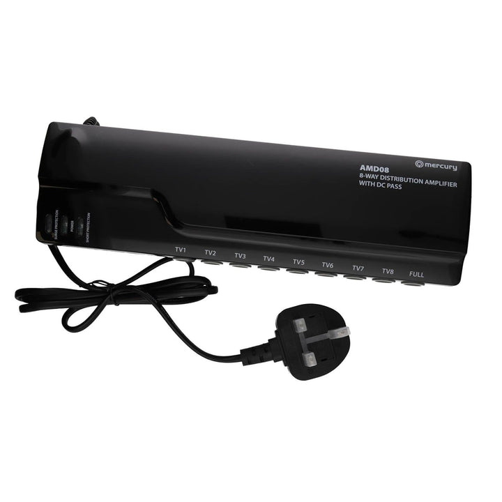 8 Wege 4 g Fertig VHF UHF TV Antenne Verteilen Kraft Verstärker & DC by-Pass [8 Way], 8 way
