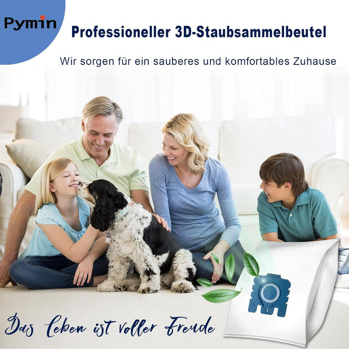 Pymin 8 Pack GN Staubbeutel Ersatz kompatibel mit Miele Staubsaugerbeutel Classic C1, Komplett C2 C3