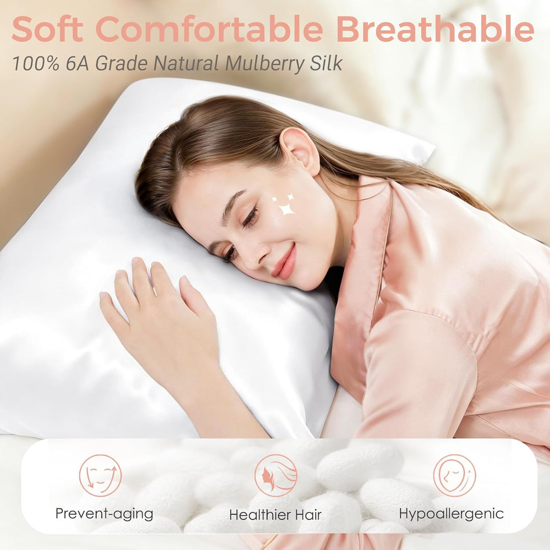 Seidenkissenbezug Jaciu Silk Pillowcase 21 Momme beidseitiger Seidenkissenbezug Kissenbezug Versteck