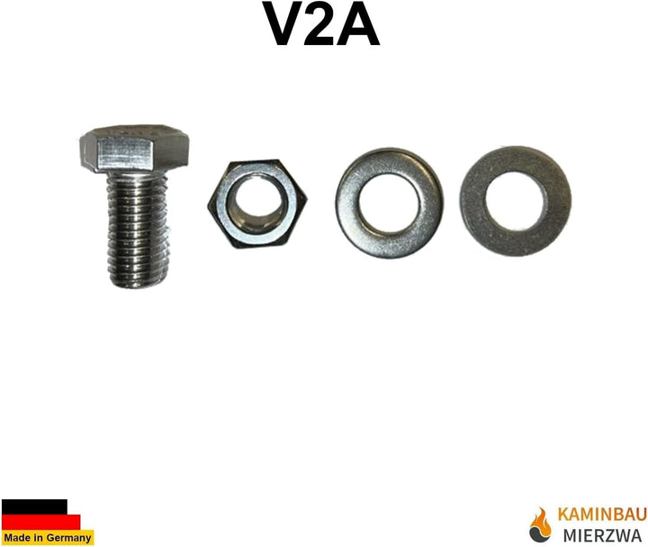 Kaminbau Mierzwa Premium Stahl Treppe Verzinkt &amp; Silber Pulverbeschichtet 2 Stufen (Breite 140 cm) (