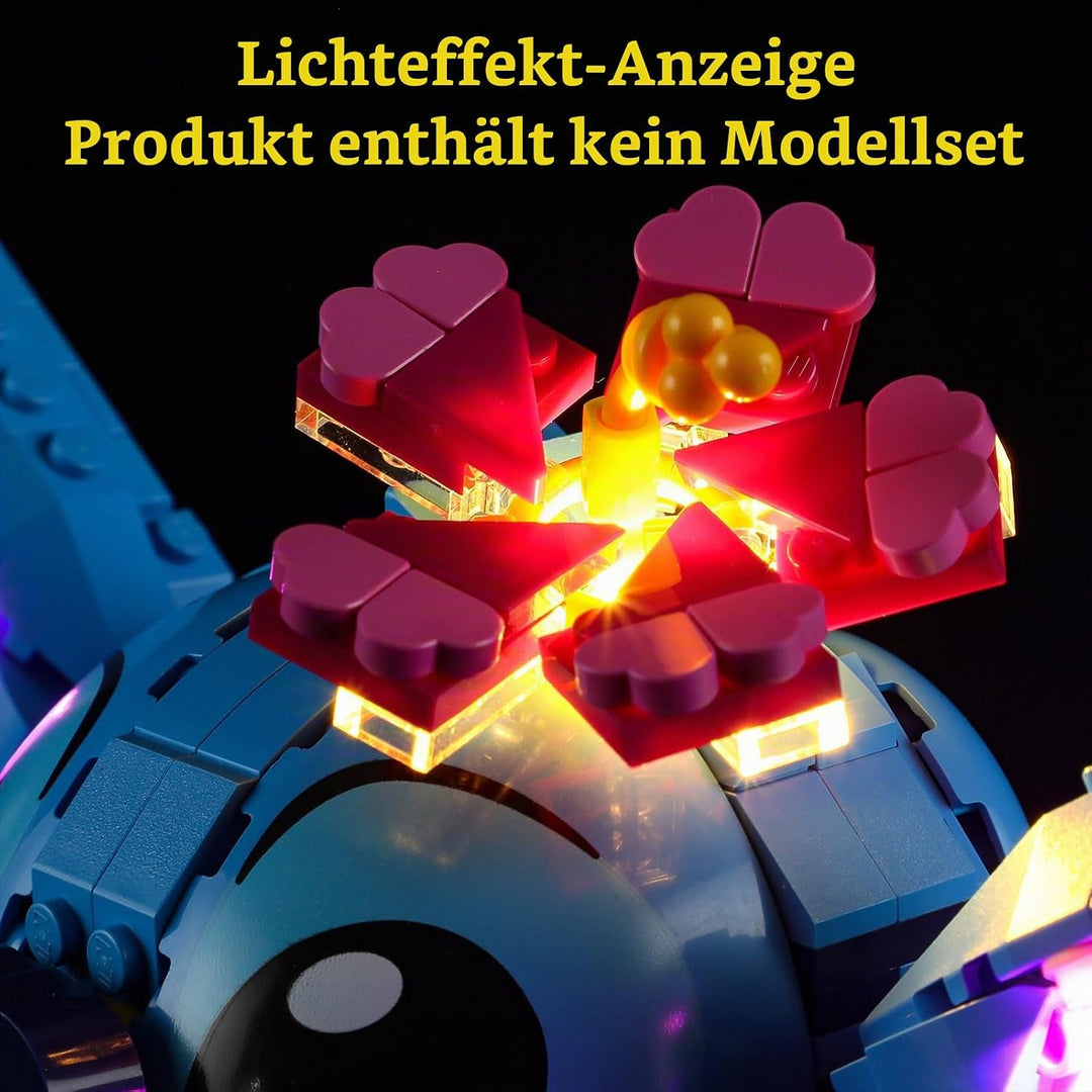 GEAMENT LED Licht-Set Kompatibel mit Lego Stitch - Beleuchtungsset für 43249 (Modell-Set Nicht entha