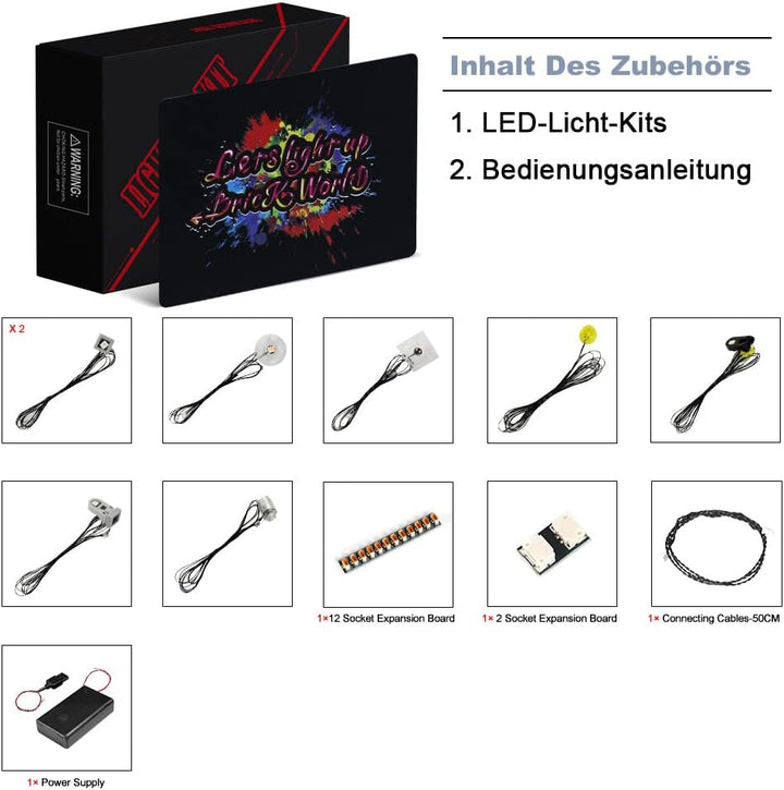 Led Licht Set für Lego 10280 Icons Blumenstrauss (Kein Lego-Modell), Led Beleuchtungs Set für Lego F