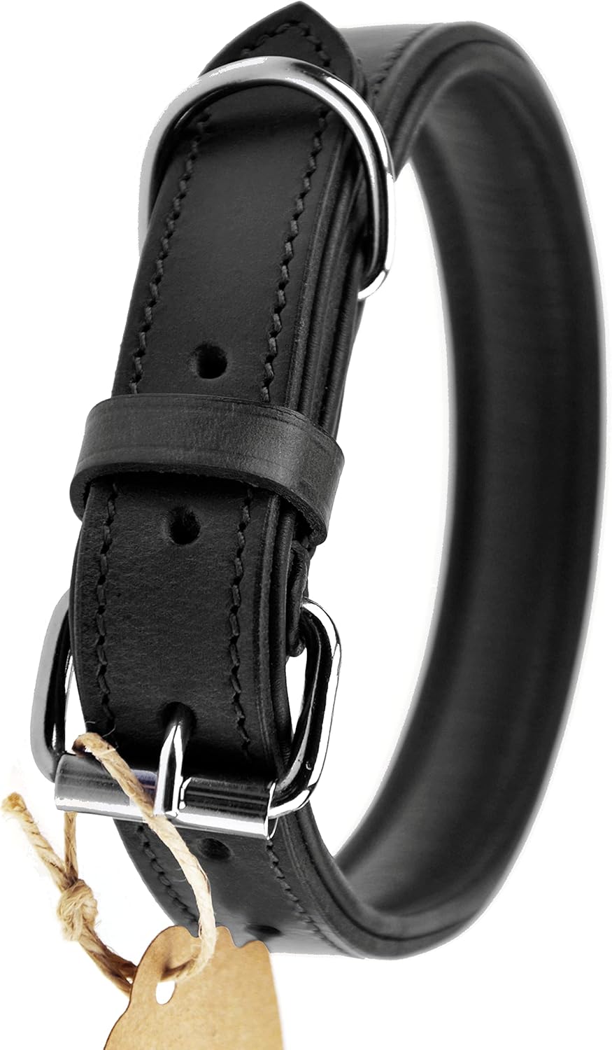 Schnüffelfreunde Halsband für Hunde aus Leder, Hundehalsband für den grossen, mittleren und kleinen