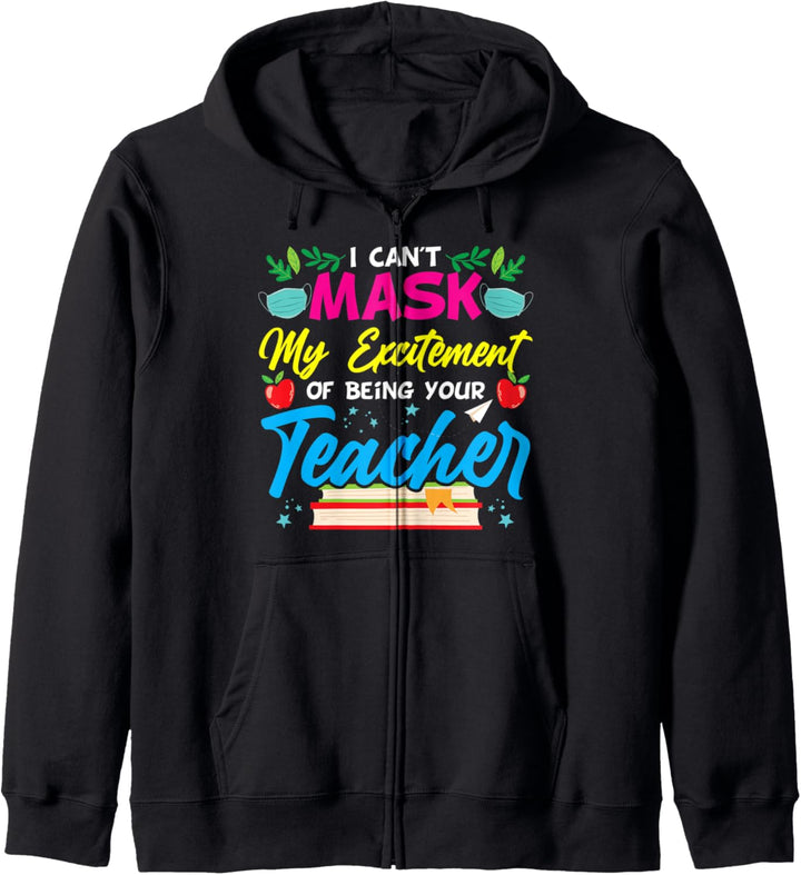 Ich kann meine Aufregung, Ihr Lehrer zu sein, nicht verberge Kapuzenjacke