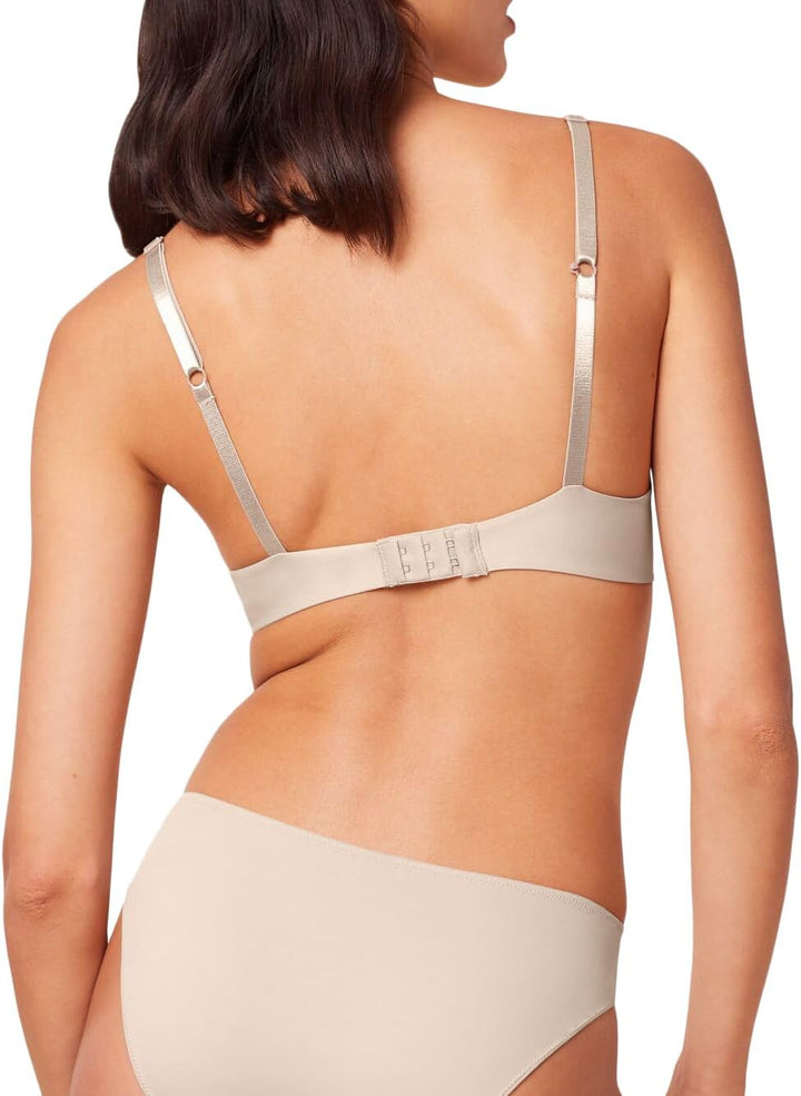 Triumph Damen BH Pure Micro WHP, mit Bügel, Gepolstert, Verstellbare Träger 65B Cameo Beige, 65B Cam