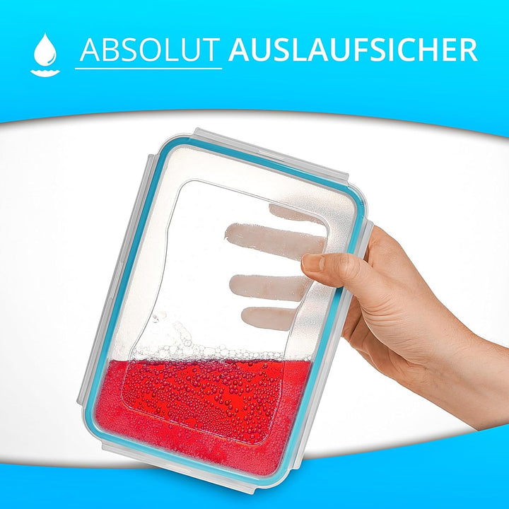 astor24 Premium Frischhaltedosen - Mealprep - 4x 1300ml - 100% luftdicht und auslaufsicher -40 bis +