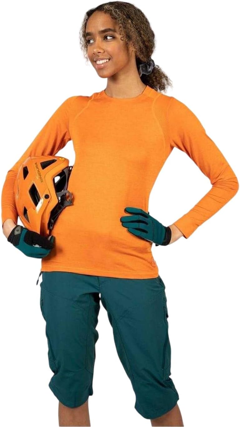 Endura Damen Women's Singletrack Fleece modern/enganliegend, XS Harvest