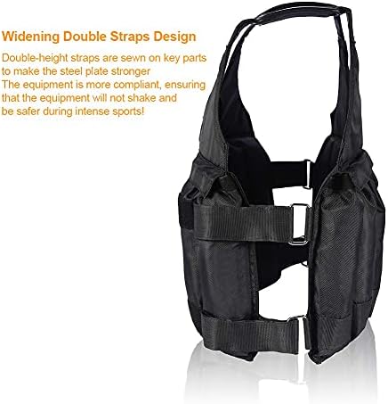 Gewichtsweste, 20/50KG Verstellbare Krafttraining Weight Vest Jacket Trainingsweste Training Fitness